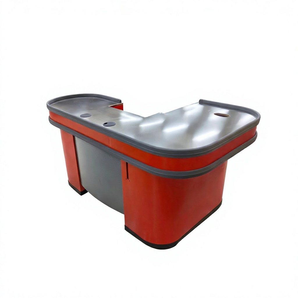 L‑Shape Simple Supermarket Checkout Counter