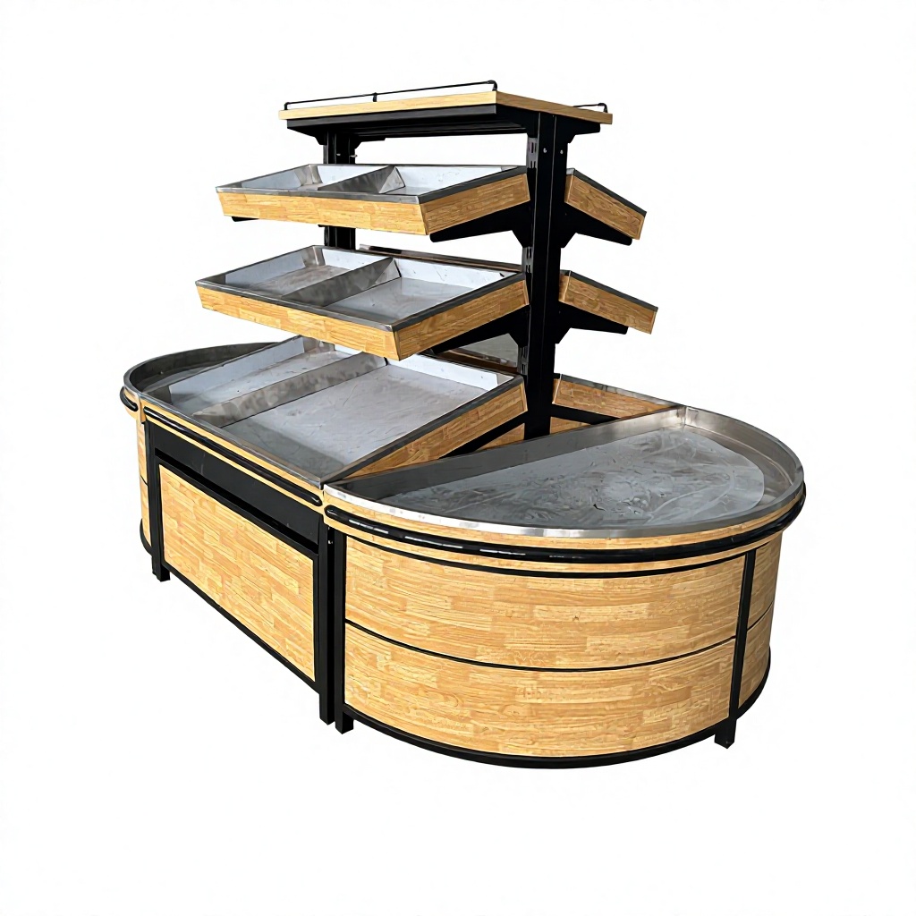 Multi‑layer Fruit & Vegetable Display Rack For Supermarket