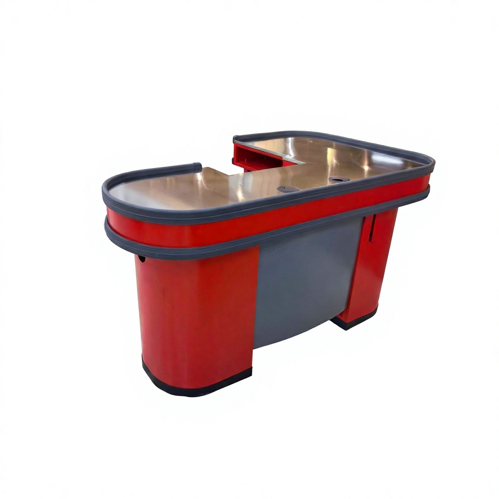 L‑Shape Simple Supermarket Checkout Counter