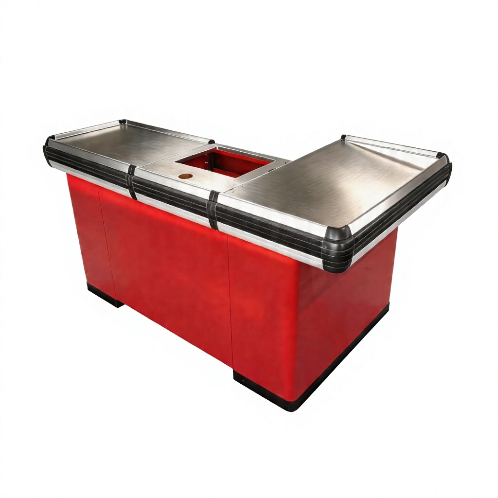 Supermarket Steel Checkout Counter