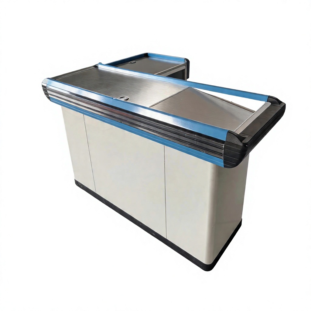 Commercial Supermarket Checkout Counter for Retail Store