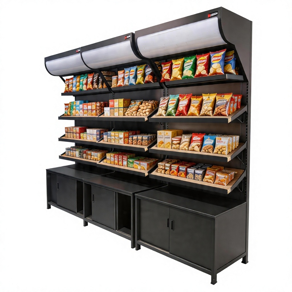 Supermarket LED Display Shelving