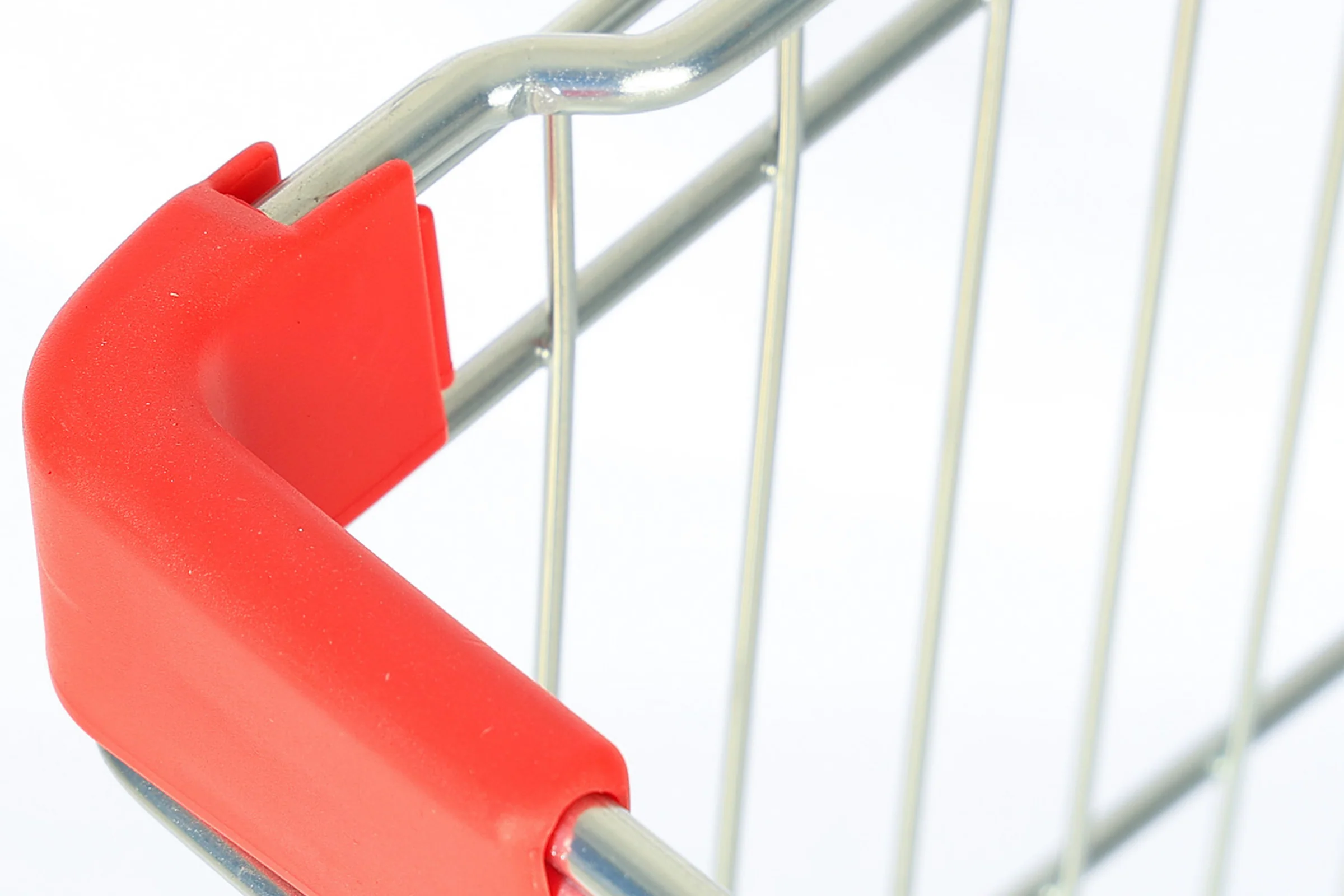 Keshun nesting supermarket trolley with a welded wire basket and a folding child seat