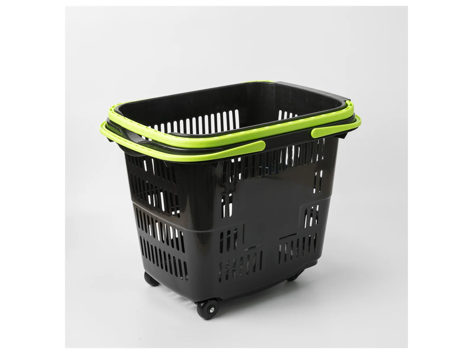 Roller Basket with Contrast Rim photographed from the front on a white studio background