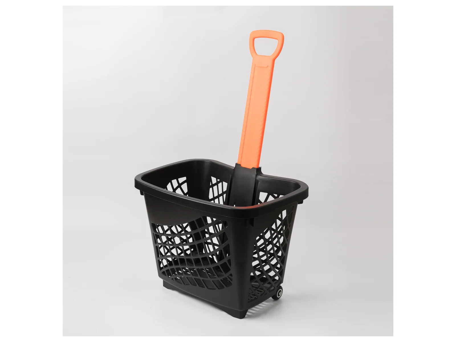 Roller Basket with Tall Grab Handle photographed from the front on a white studio background
