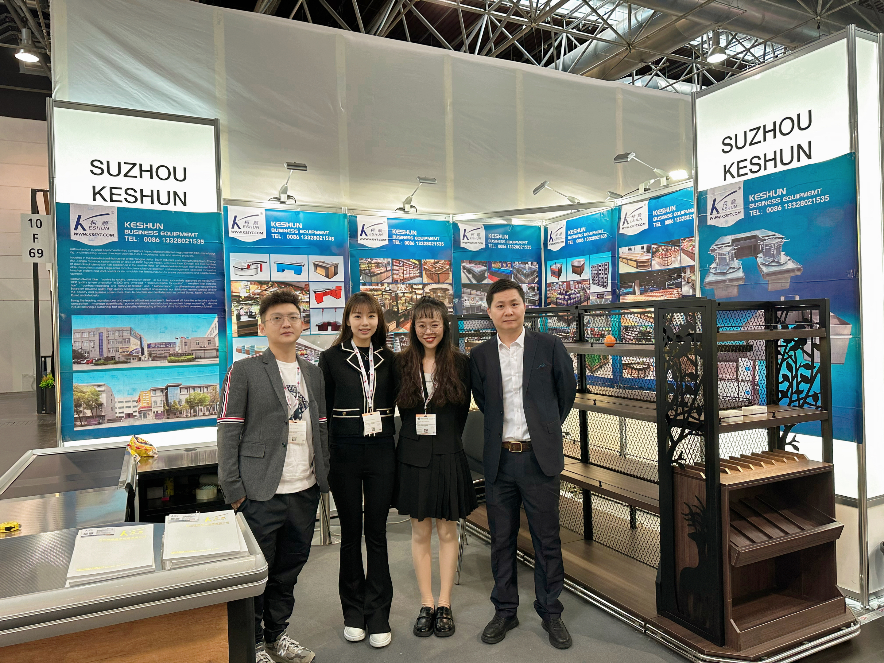 Suzhou Keshun Shines at Germany Exhibition, Demonstrating Chinese Manufacturing Strength for Retail Equipment